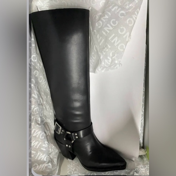 Black Women's Riding Boots - Picture 3 of 7